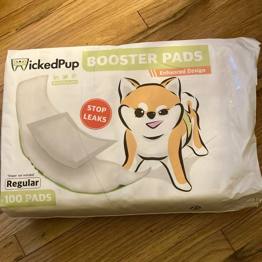 3 Black Lg Reusable MALE PET BELLY BAND WRAPS with 99 each DIAPER LINERS.